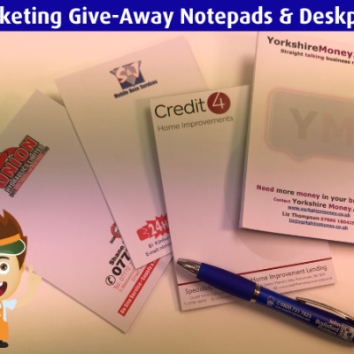 = JBP = Notepads & Deskpads - The Great Marketing Giveaway!